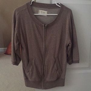 Sweatshirt cardigan